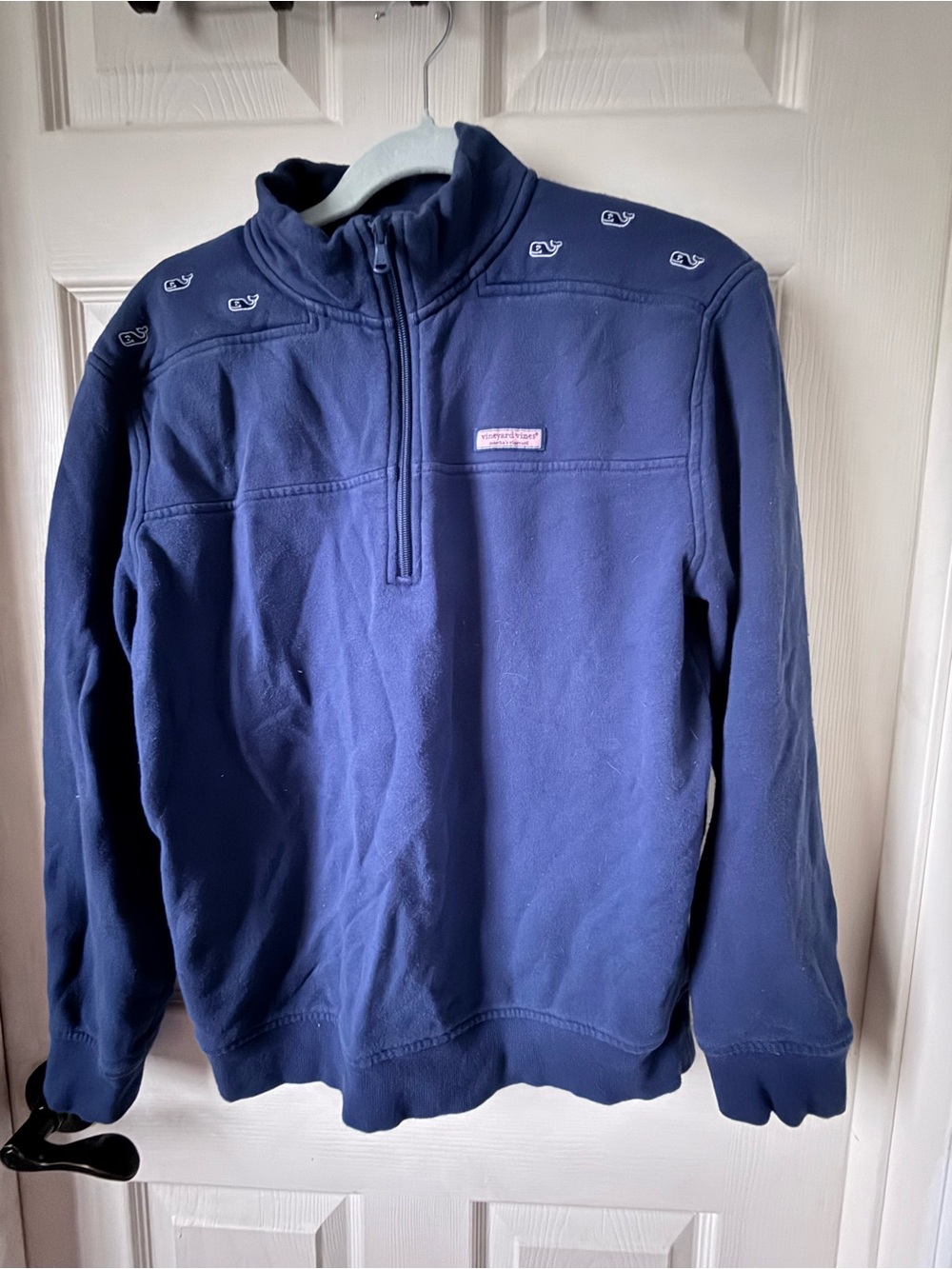 Vineyard Vines Navy 1/4 Zip Pullover Sweater